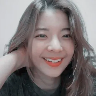 🌸 fbc1ebb6 여자, 인물, 미소, 아시아인, 소녀, 얼굴 telegram sticker