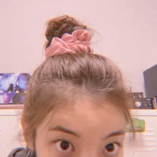 ⚡️ 89d8e8f3 person, face, hair, eyes, hairstyle, bun whatsapp sticker