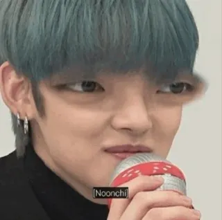 🦊 47a31e4a Noonchi kpop, meme, Noonchi, ekspresi, penyanyi telegram sticker