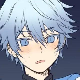 😅 35f0a760 Chongyun Genshin Impact 动漫, 重云, 原神, 电子游戏, 蓝发 telegram sticker