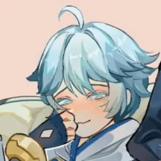 😏 5bba28d5 Chongyun Genshin Impact 动漫, 原神, 重云, 游戏, 角色, 可爱 telegram sticker