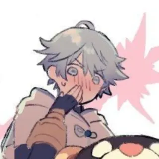 😳 6aa48f67 Chongyun Genshin Impact 重云, 原神, 动漫, 游戏角色, 脸红, 可爱 telegram sticker