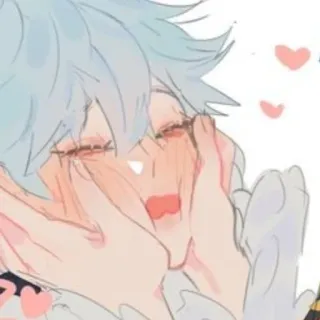 🥰 6ce6ed51 动漫, 漫画, 可爱, 卡哇伊, 心, 爱, 情侣 telegram sticker