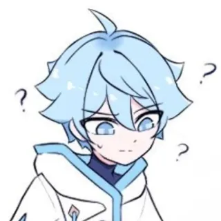 🤨 6face8ac Chongyun Genshin Impact 动漫, Q版, 原神, 重云, 角色, 游戏, 表情 telegram sticker