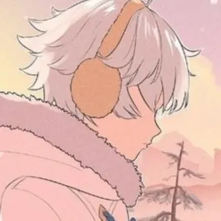 😶 f360616d 动漫, 冬天, 卡通, 绘画, 雪 telegram sticker