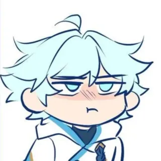 😑 ffbbe4a6 Chongyun Genshin Impact 动漫, 游戏, 粉丝作品, 可爱, Q版, 重云, 原神 telegram sticker