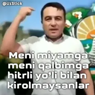🤯 3e3391b5 Meni miyamga
meni qalbimga
hitrli yo'li bilan
kirolmaysanlar telegram sticker