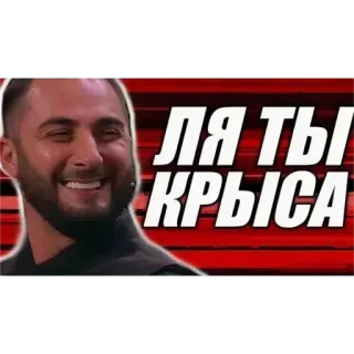 🐀 cf03fe88 ЛЯ ТЫ КРЫСА russisch, beleidigung, meme, ratte, lustig telegram sticker