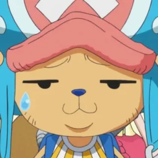 😓 06d00452 Tony Tony Chopper One Piece Anime, Reno, Lindo, Triste, Chopper telegram sticker