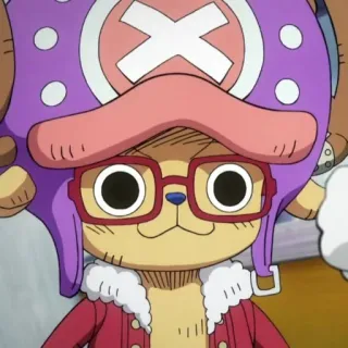 🥰 bfb86aaf Tony Tony Chopper One Piece anime, dibujos animados, doctor, reno telegram sticker