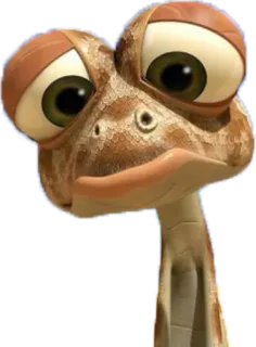 😭 75f2be33 анимация, ящерица, рептилия, мультфильм, животное whatsapp sticker