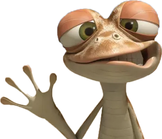 ✋ c539d14a Rango ящерица, мультфильм, анимация, вестерн, животное whatsapp sticker