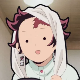 😀 b239e8a7 Tanjiro Kamado Demon Slayer อนิเมะ, ดาบพิฆาตอสูร, ทันจิโร่, คามาโดะ, ตลก, น่ารัก telegram sticker