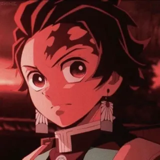 😡 ee77e7c8 Tanjiro Kamado Demon Slayer อนิเมะ, ดาบพิฆาตอสูร, ทันจิโร่, การ์ตูน telegram sticker