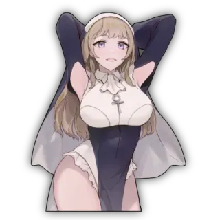 🔥 4fa3a140 Anime, Suora, Religioso telegram sticker