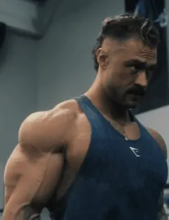 😳 151377ba bodybuilder, musculoso, fitness, exercício, academia, homem, atleta telegram sticker