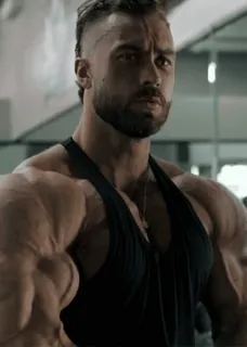 💪 212bb2a7 Fisiculturista, Fitness, Musculoso, Treino, Academia, Atleta, Homem telegram sticker