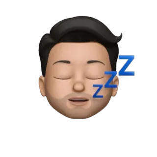 😴 1733ea80 ZZZ Schlaf, schlafen, Gesicht, Emoji, zz whatsapp sticker