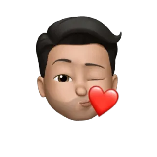 😘 d210cfbb Memoji, Emoji, Herz, Zwinkern, Avatar whatsapp sticker