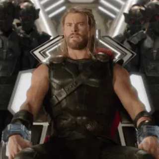 ⚡️ 60475edc Thor movie, character, superhero, Thor, Marvel, fantasy, science fiction telegram sticker