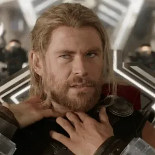 ⚡️ d7443bd4 Thor marvel, superhero, god, norse mythology, chris hemsworth telegram sticker