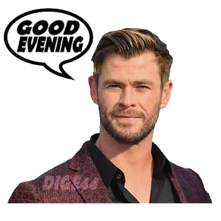 CHRIS HEMSWORTH @STIKERFORALL telegram stickers