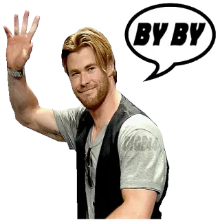 🤗 957fc1f2 BY BY winken, auf Wiedersehen, Mann, Promi telegram sticker