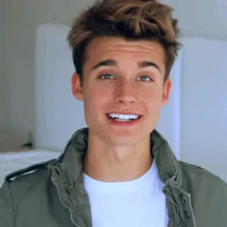 🐠 7fdec48d person, smile, male, jacket, portrait, young telegram sticker