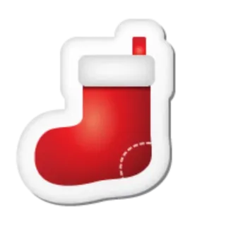 🧦 6e7ca979 圣诞节, 袜子, 节日, 红色, 冬天, 装饰 telegram sticker