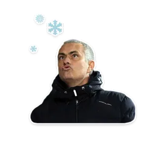 ❄ d39e4ebd man, uitdrukking, sneeuwvlok, winter, koud telegram sticker