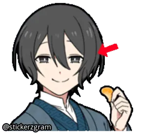 😀 12138c83 @stickerzgram 애니메이션, 만화, 만화, 캐릭터, 주황색 whatsapp sticker