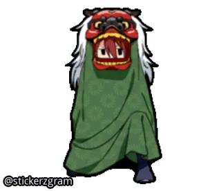 ☺ bd9ffc25 @stickerzgram 사자춤, 마스코트, 캐릭터, 공연, 축제 whatsapp sticker