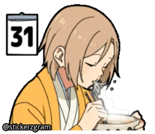 🍽 ce89ea30 31
@stickerzgram 먹방, 국수, 달력, 애니메이션, 만화 whatsapp sticker