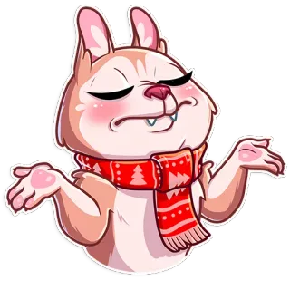 🤷‍♀️ b9c1cbb6 개, 어깨를 으쓱, 혼란스러움, 불확실한, 귀여운, 목도리 telegram sticker