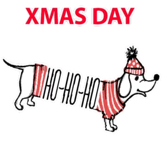 🐶 9e8f9d3c XMAS DAY Weihnachten, Hund, Feiertag, Ho-ho-ho, Xmas telegram sticker
