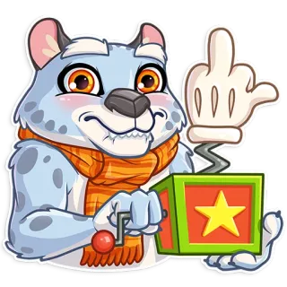 🖕 934ca615 卡通, 动物, 中指, 冒犯, 弹出式玩具 telegram sticker
