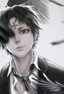 😗 9af39a35 Chrollo Lucilfer Hunter x Hunter อนิเมะ, มังงะ, คุโรโร่ ลูซิเฟอร์, Hunter x Hunter, กองโจรเงามายา, แฟนอาร์ต, มืด, เป็นกลาง telegram sticker