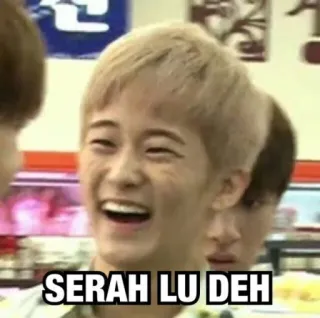 ☺️ 929d9755 SERAH LU DEH meme, funny, indonesian, expression, saying telegram sticker