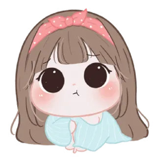 🐤 db2b89dc Cartone animato, Ragazza, Carino, Kawaii, Anime whatsapp sticker