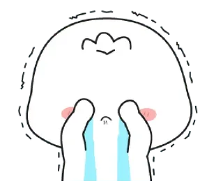 😭 6675e4d3 泣く, 悲しい, 感情的, 漫画, 涙, 動揺, 顔 telegram sticker
