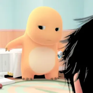 🦕 be4176de dinossauro, desenho animado, fofo, laranja, bebê, personagem telegram sticker