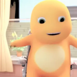 🦕 d3566541 dinossauro, desenho animado, fofo, laranja, animação, personagem telegram sticker