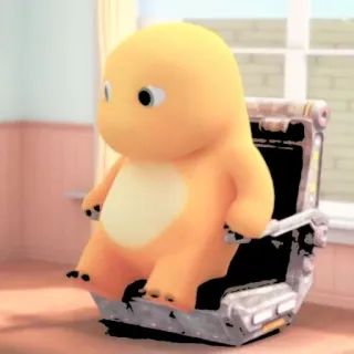 🦕 d987d953 dinossauro, desenho animado, laranja, fofo, animal, personagem telegram sticker