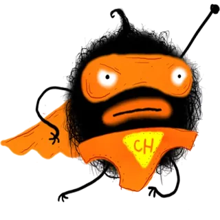 😇 c49aa884 CH ซูเปอร์ฮีโร่, ชุดชั้นใน, การ์ตูน, ตัวละคร whatsapp sticker