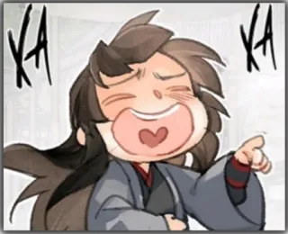 🤣 21ac3199 XA XA cartoon, laughing, happy, cheerful whatsapp sticker