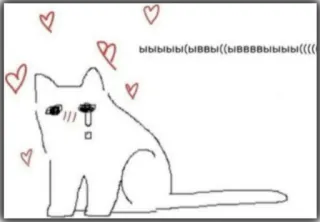 🥺 2ab76633 ыыыыы(ыыыы(((ыыыыыыыыы(((( cat, hearts, cartoon, drawing, sad, cute whatsapp sticker