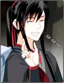 😁 ca5e15a7 ха-ха-ха anime, cartoon, character, smiling, happy, laughing whatsapp sticker