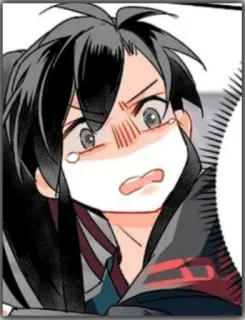 😵 e19f15df anime, cartoon, character, expression, worried, upset whatsapp sticker