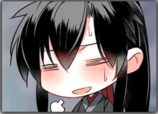 🤗 fe87648c anime, chibi, middle finger, offensive gesture whatsapp sticker