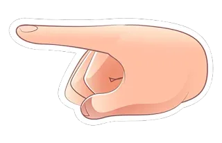👈 1dafaefb mano, dedo, apuntando, dirección, gesto telegram sticker